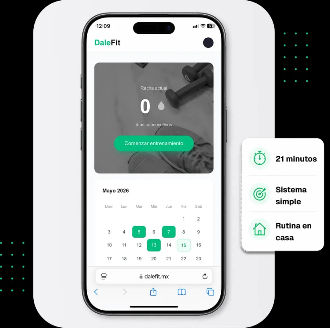 Vista previa de la app DaleFit